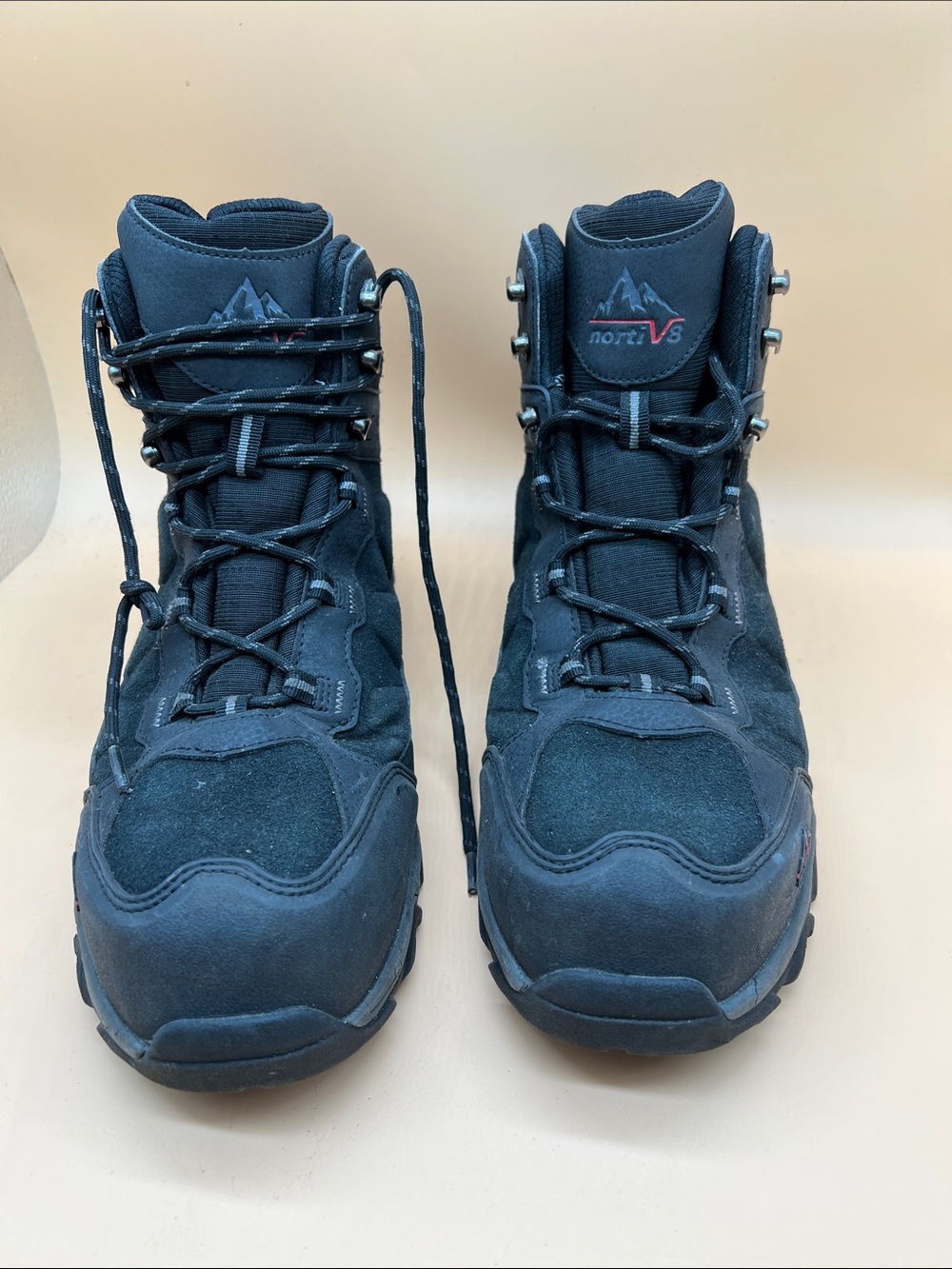 NORTIV8 Suede Waterproof steel toe Hiking Boots Men's Size  11